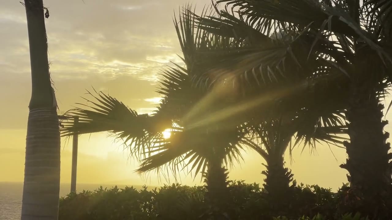 Balcony at sunset